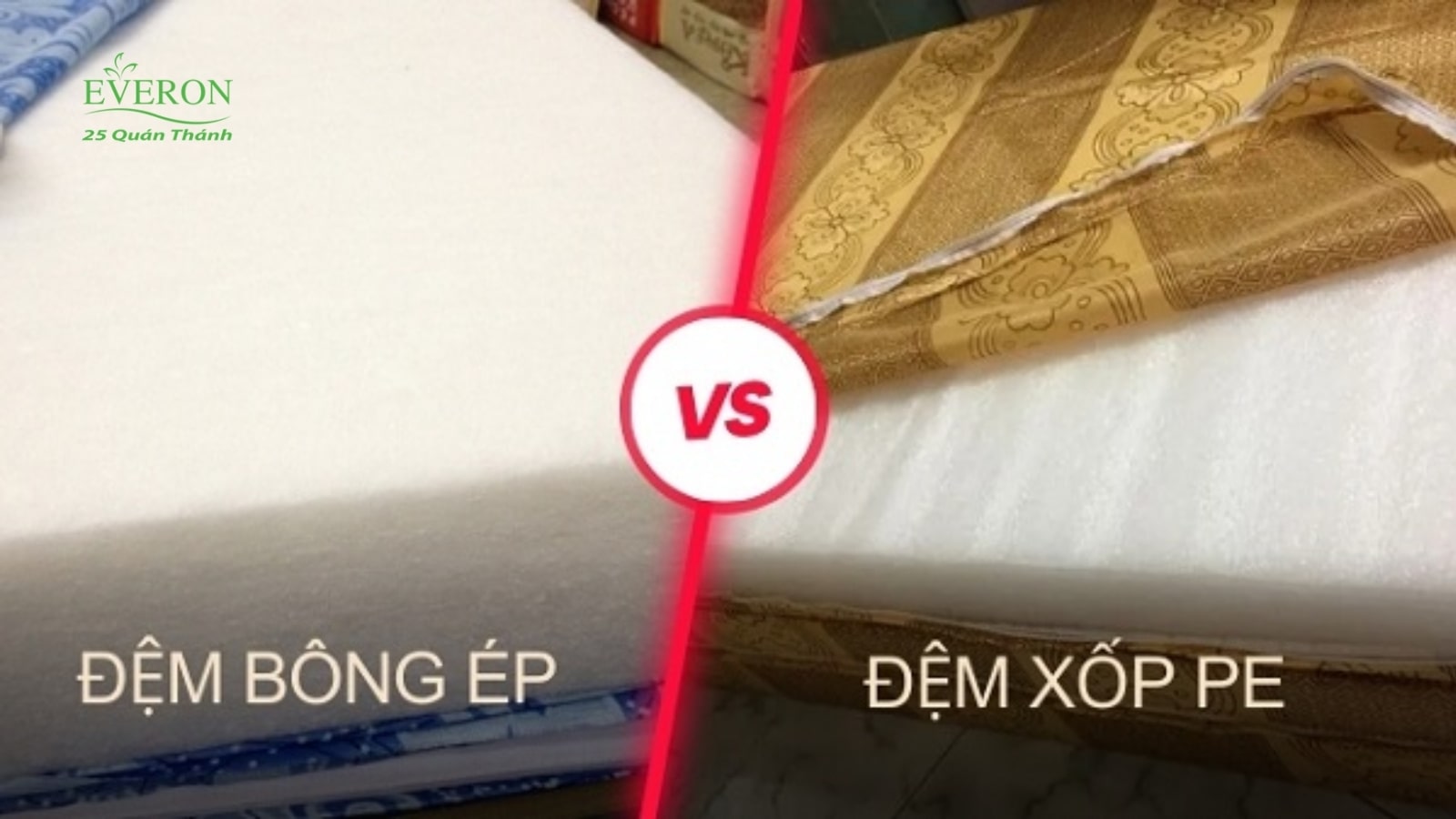 Nên dùng đệm bông ép hay xốp ép
